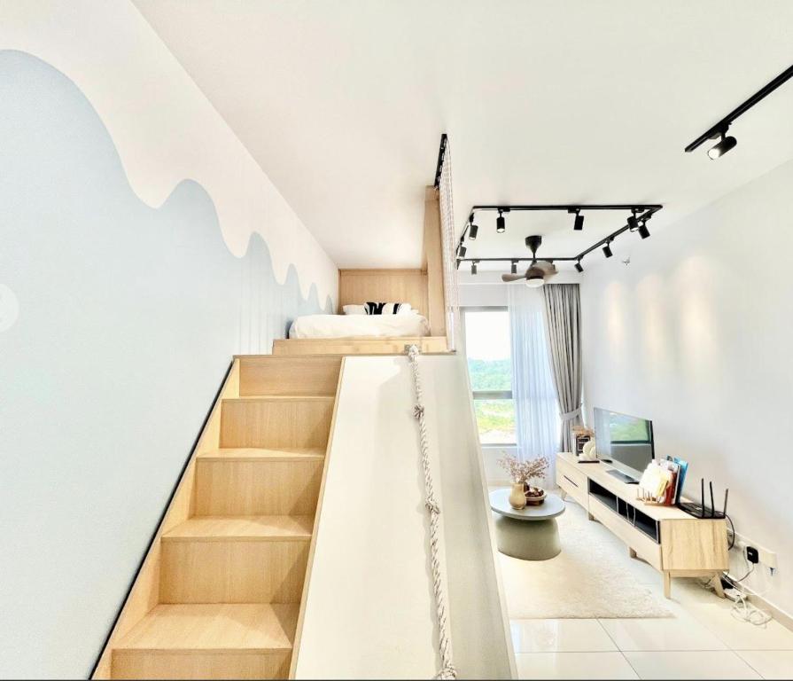 Gaia Residence, Gamuda Gardens Rawang by Sleepy Bear - 有限海洋游乐场一卧室公寓 - 带滑梯