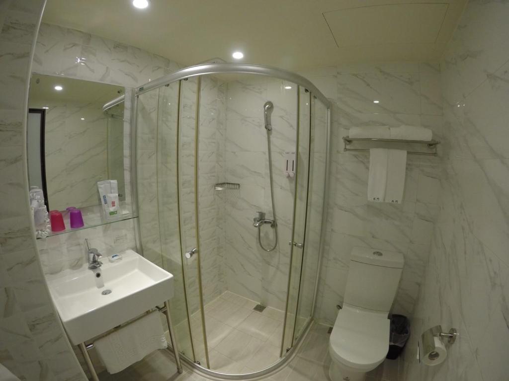 Koupelna v ubytování Ximen Hotel B