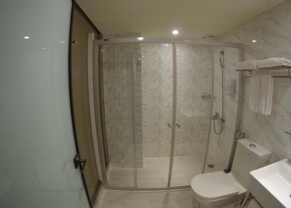 Koupelna v ubytování Ximen Hotel B