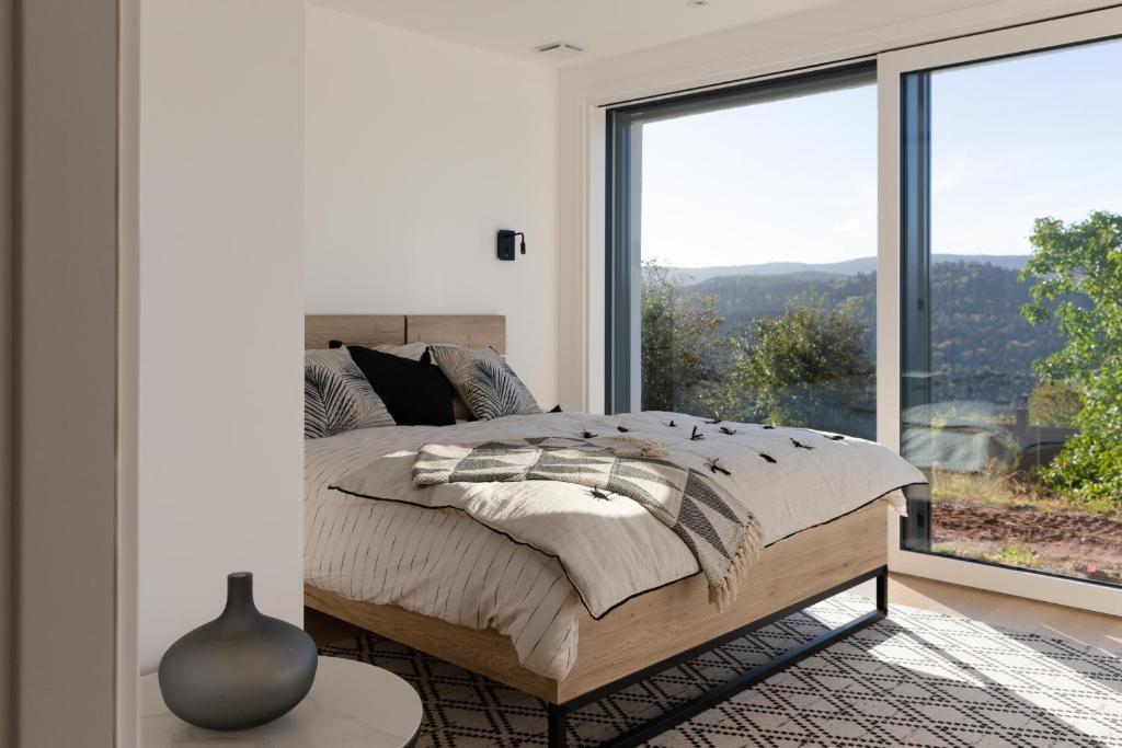 Postel nebo postele na pokoji v ubytování Appartements du comte de Dabo