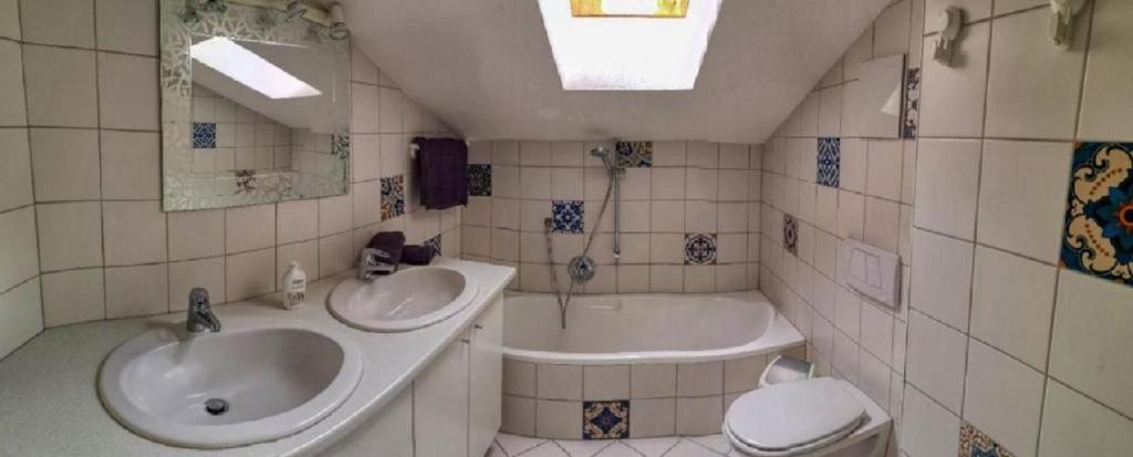 Koupelna v ubytování Haus Gerda