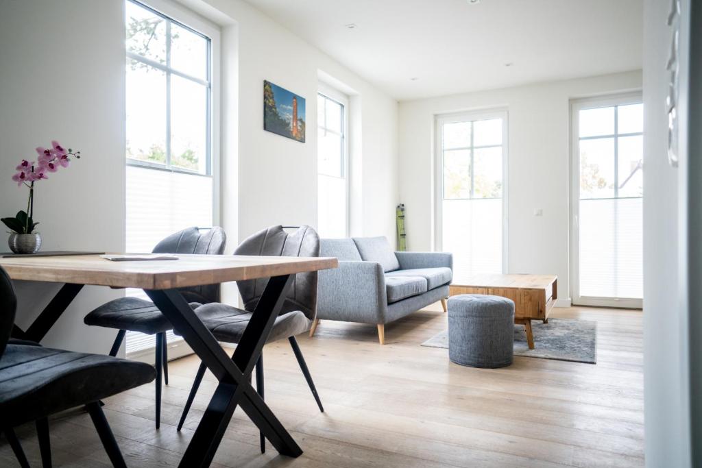 Posezení v ubytování Strandhaus Zingst Apartment 06