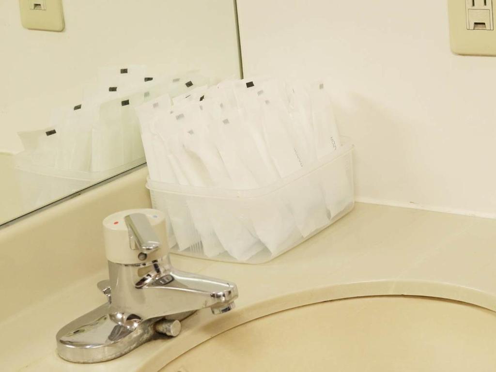 Koupelna v ubytování Hotel Wakamizu