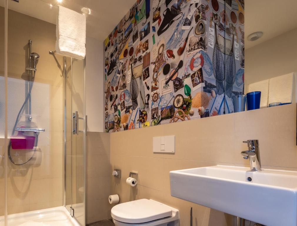 Koupelna v ubytování Hotel Hansestadt Lübeck