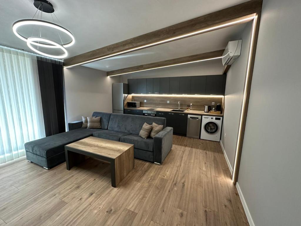 Kuchyň nebo kuchyňský kout v ubytování Vimar Apartments