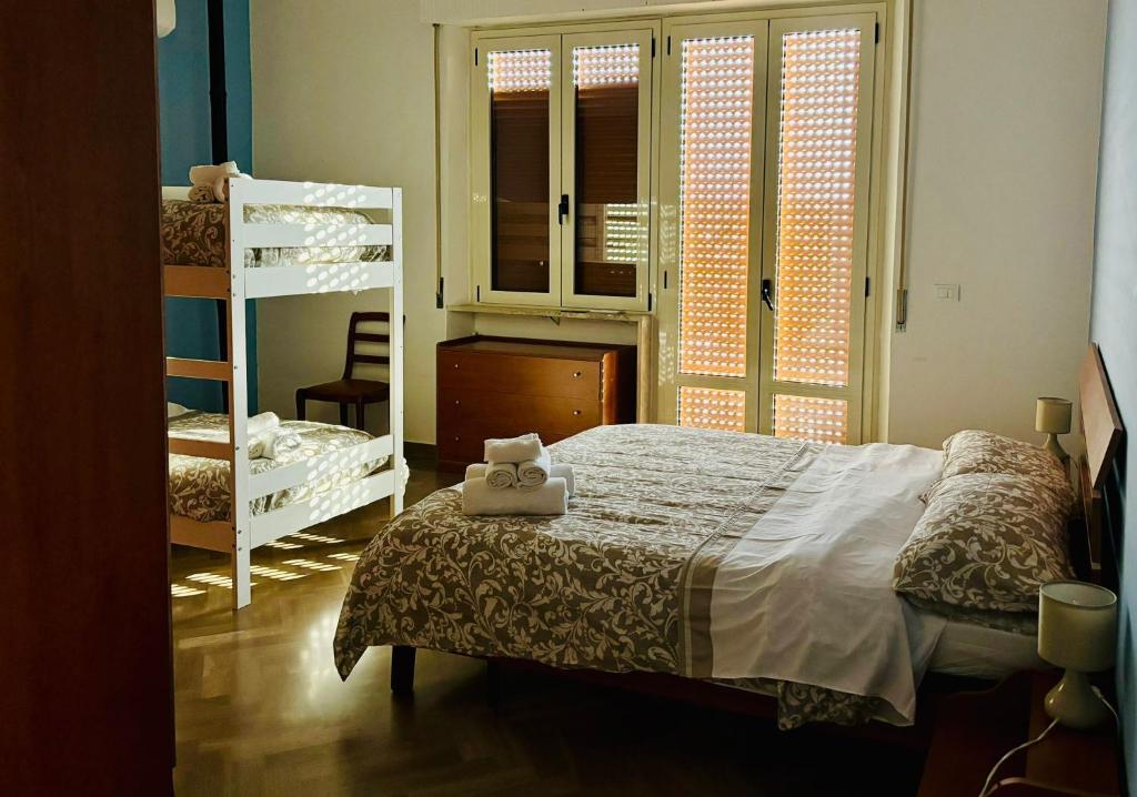 Postel nebo postele na pokoji v ubytování La Bottaia de' Roveri