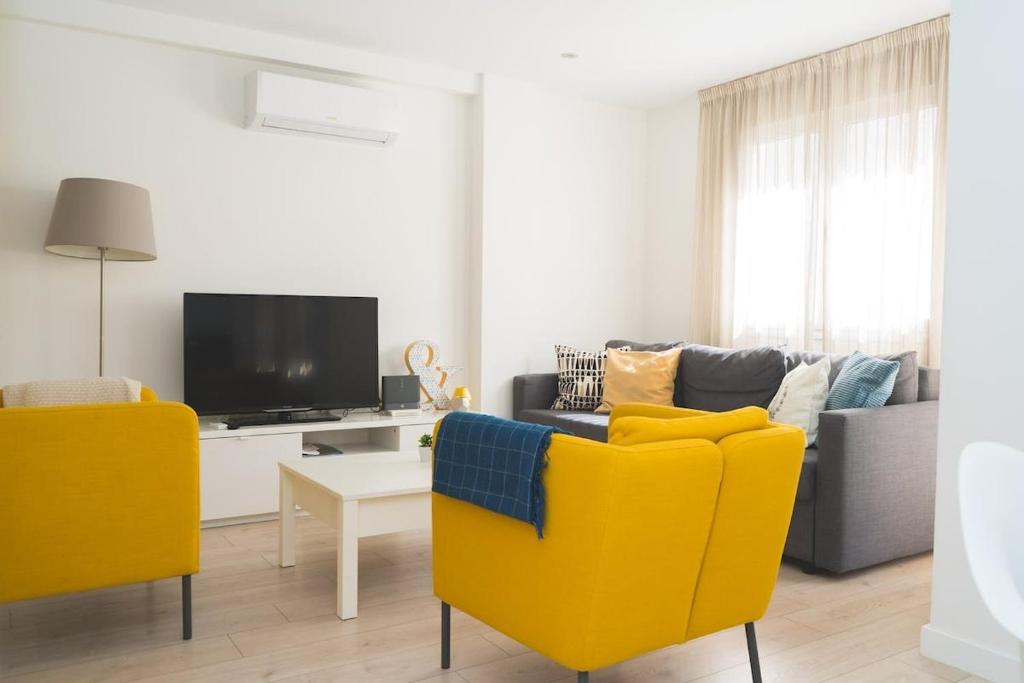 Televízia a/alebo spoločenská miestnosť v ubytovaní Precioso Apartamento 2 hab. en Malaga Centro