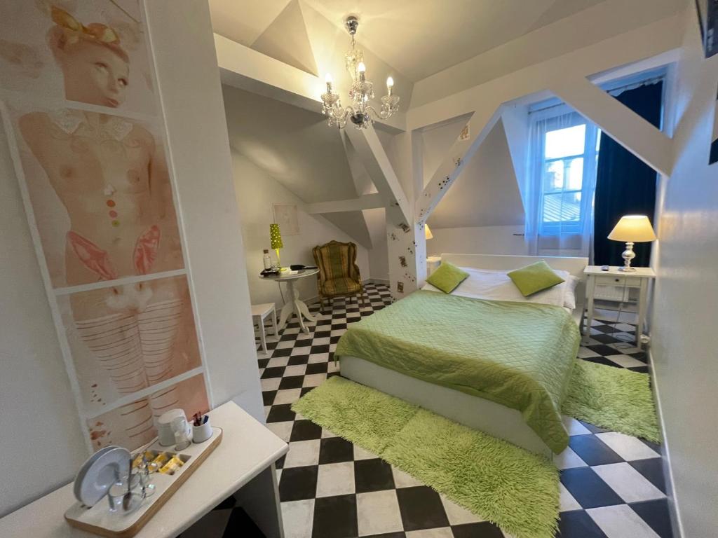 Posteľ alebo postele v izbe v ubytovaní Castle Inn