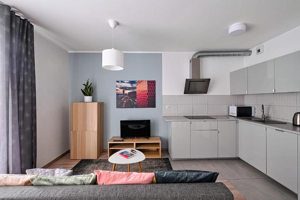 Kuchyňa alebo kuchynka v ubytovaní Golden Apartments/Op32