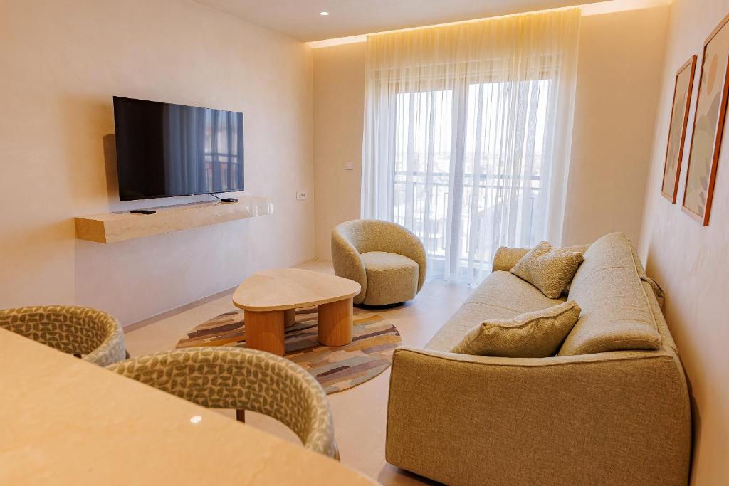 TV a/nebo společenská místnost v ubytování Hotel HOGO