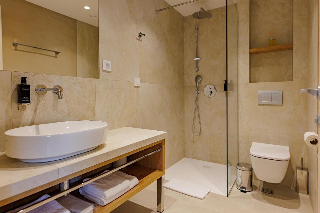 Koupelna v ubytování Hotel HOGO