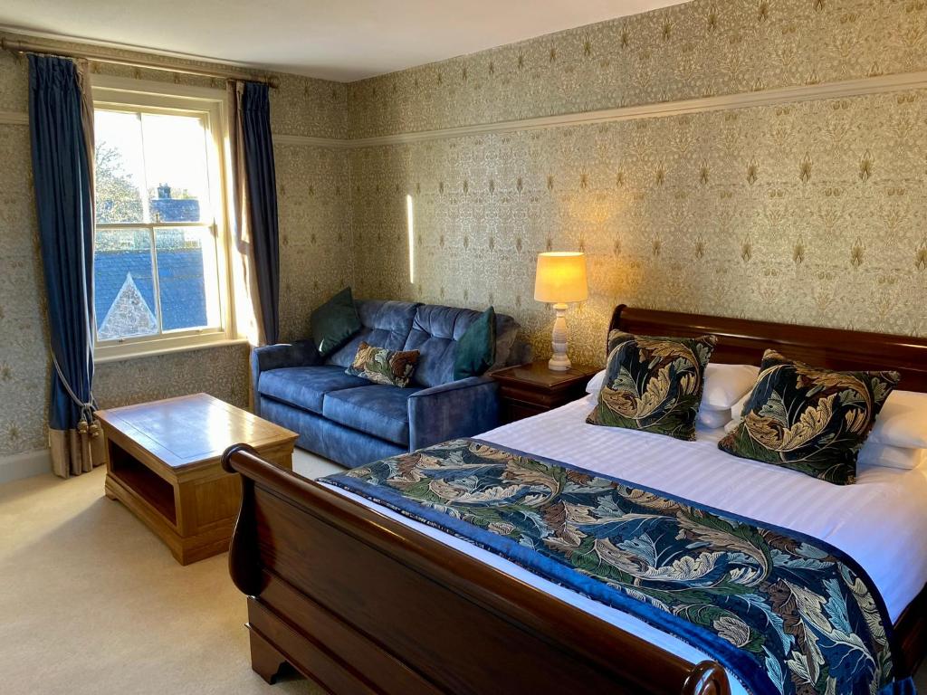 The Dunstanburgh Castle Hotel 객실 침대
