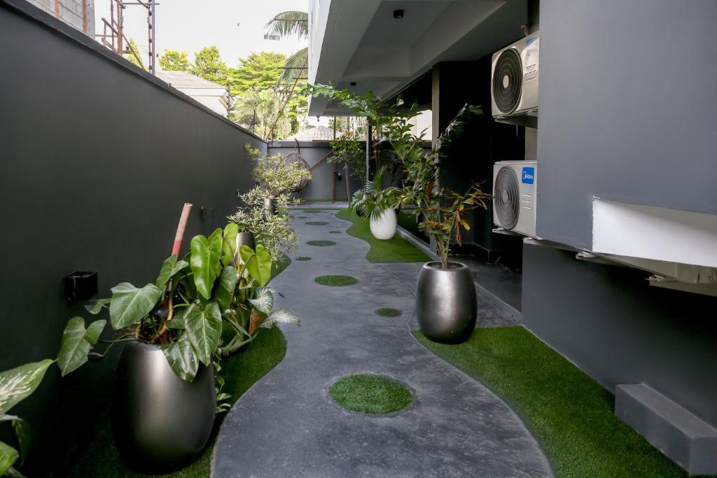 Zahrada ubytování George Residence Cooper Road, Ikoyi