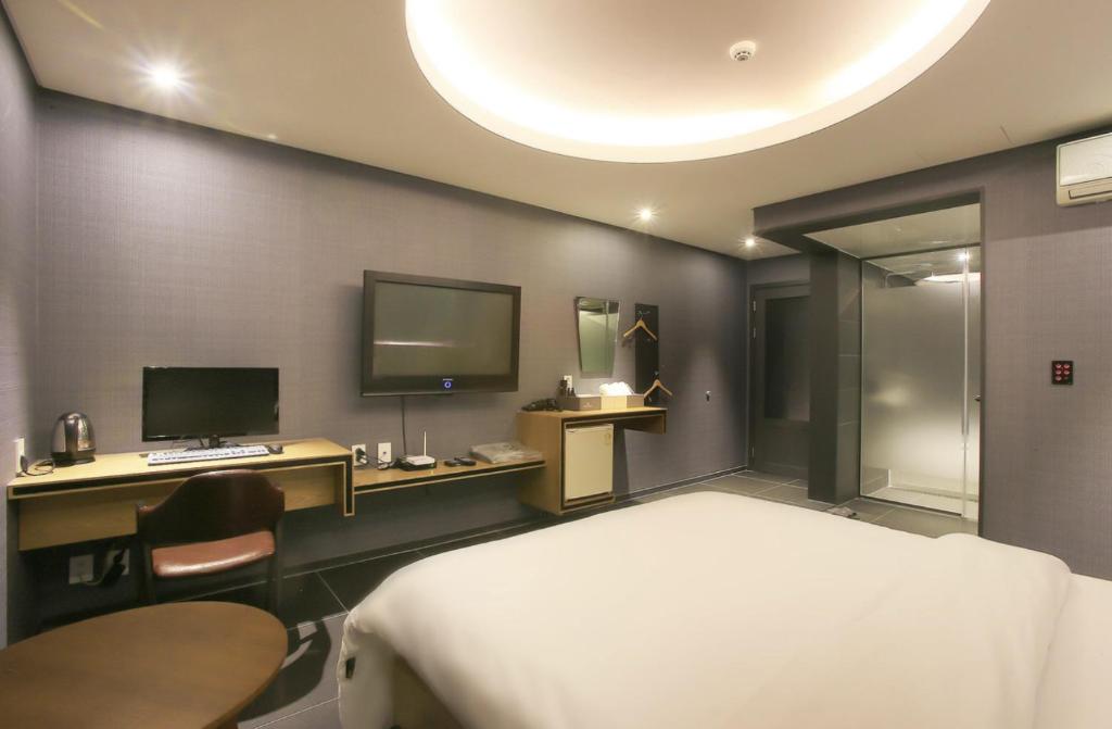 TV a/nebo společenská místnost v ubytování Zenith Hotel Bupyeong