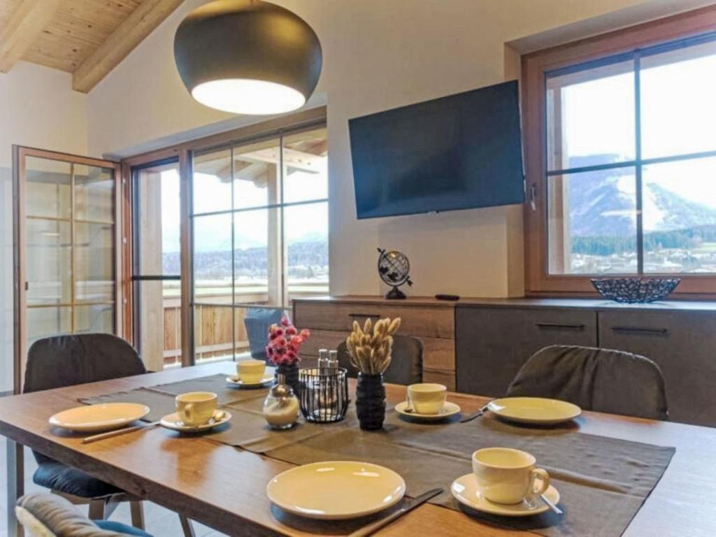 TV a/nebo společenská místnost v ubytování Apartment Das Panoramal by Interhome