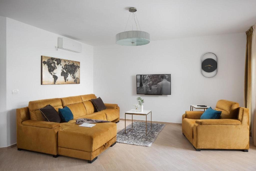 Posezení v ubytování Villa Malibu One