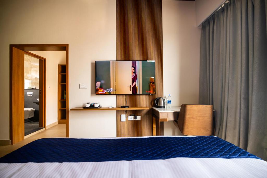 Postel nebo postele na pokoji v ubytování Ananthyam Resort by Anukulas