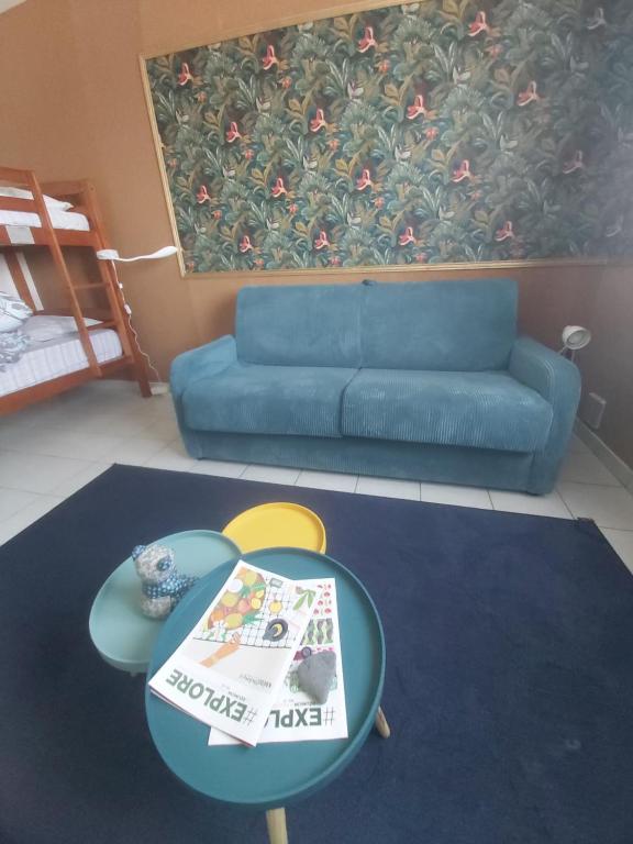 Posezení v ubytování Ti'Kratèr Chambres d'hôtes