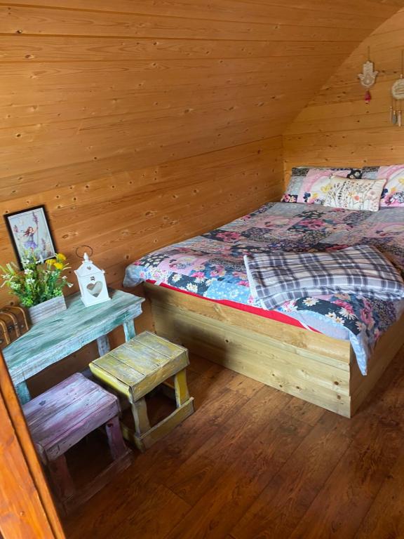 Postel nebo postele na pokoji v ubytování The Hideaway Muff