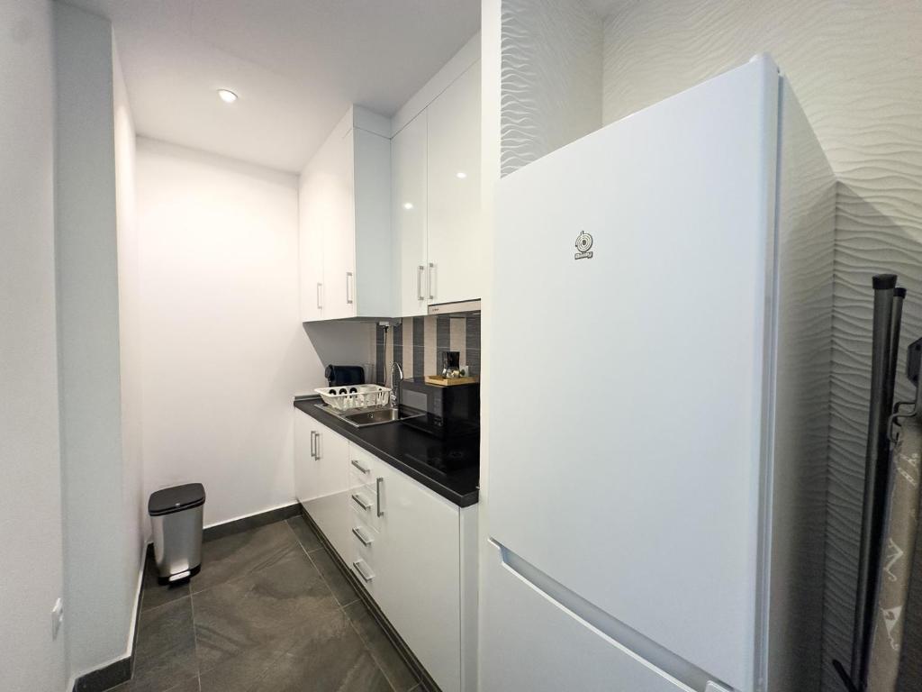 Kuchyň nebo kuchyňský kout v ubytování Historic Suites 21