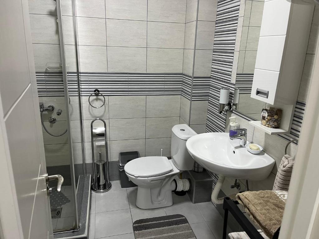 Koupelna v ubytování Apartman Bondi