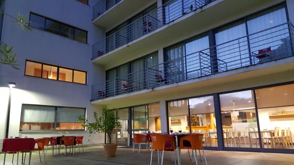 O edifício em que o hotel se localiza