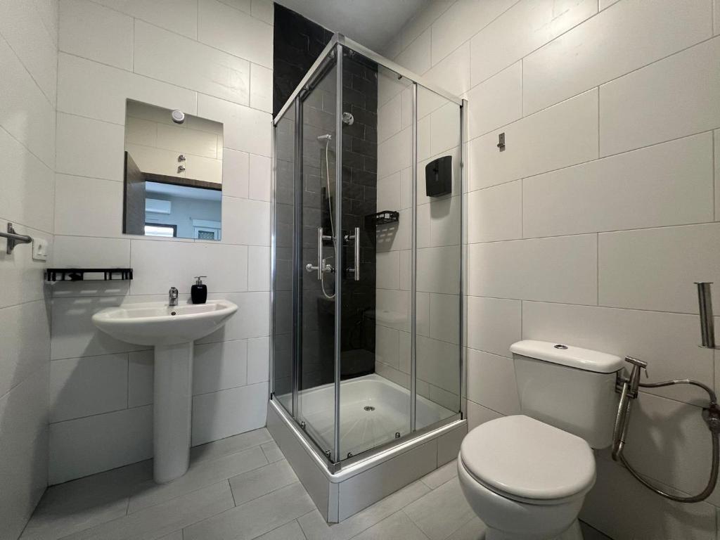 Koupelna v ubytování Hostal Pompeya Merida
