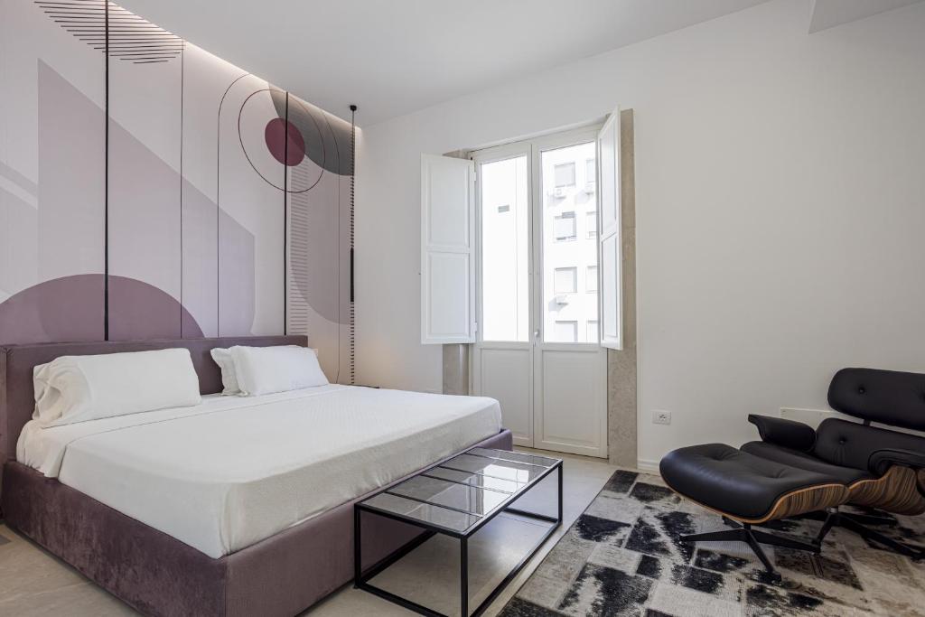 Postel nebo postele na pokoji v ubytování Nostos rooms & Apartments