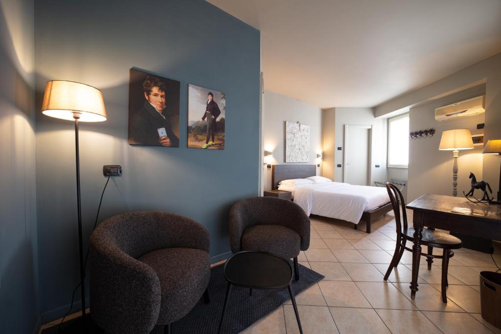 Postel nebo postele na pokoji v ubytování Hotel Ristorante San Giuseppe