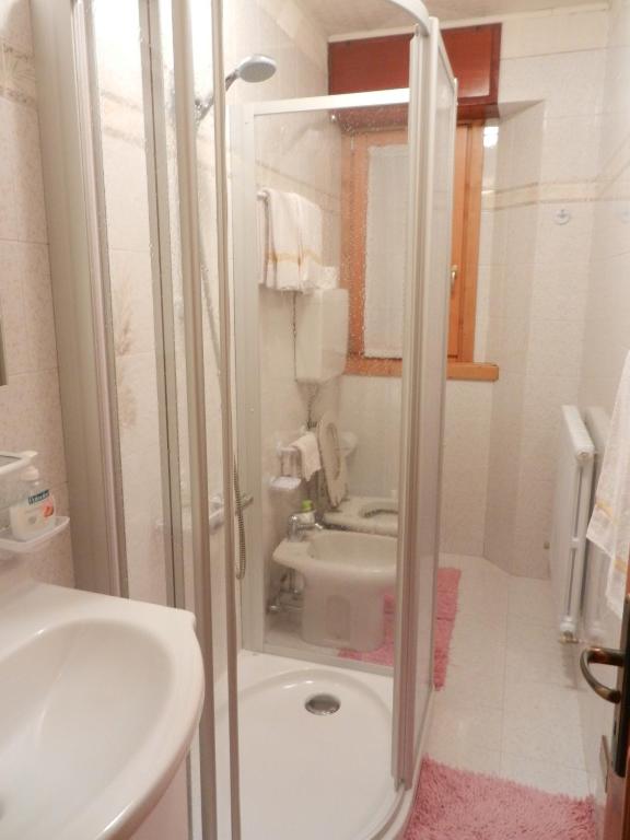Koupelna v ubytování Casa Elda