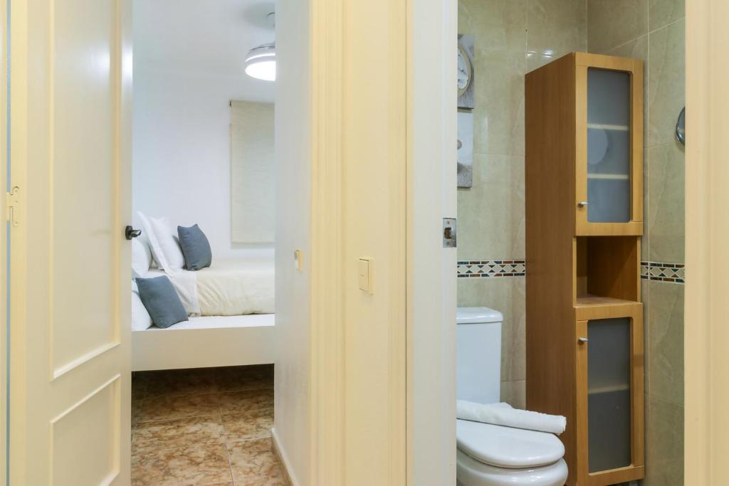 Kúpeľňa v ubytovaní Apartamento Pink Medsea