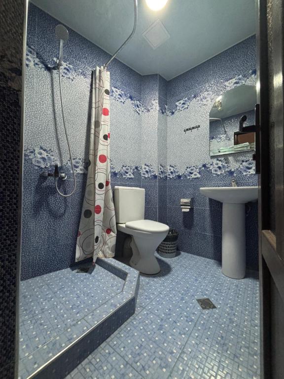Koupelna v ubytování Hotel Amaras