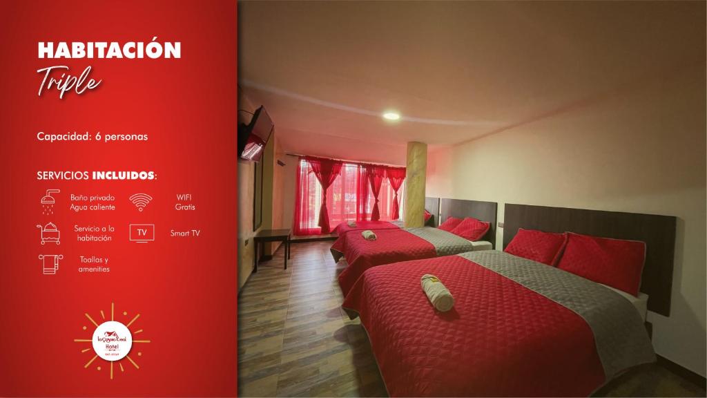 Ένα ή περισσότερα κρεβάτια σε δωμάτιο στο Hotel La Casona Real