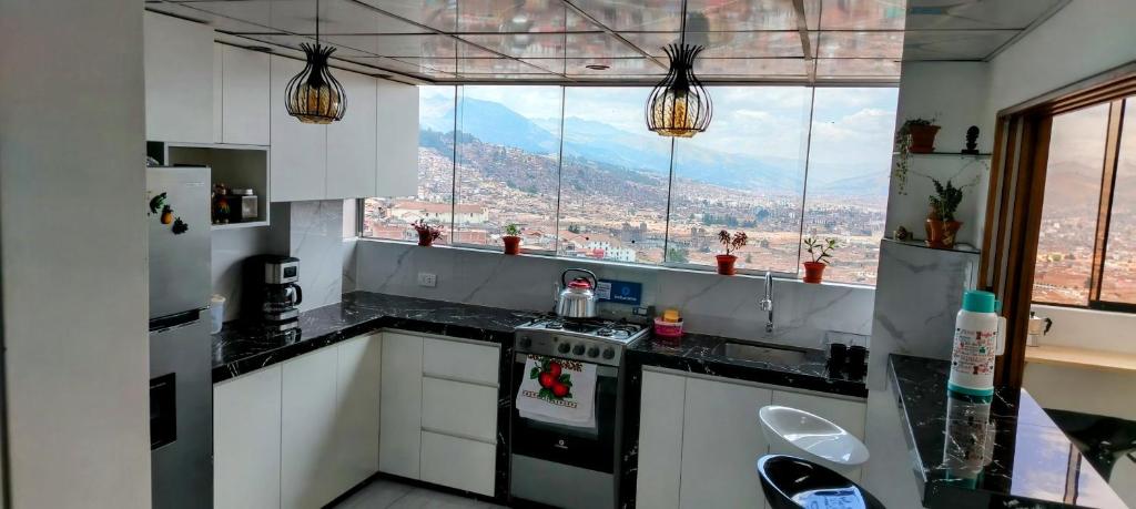 Kuchyň nebo kuchyňský kout v ubytování Panoramic Cusco