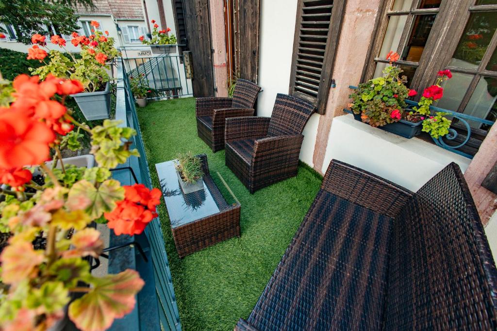La Cure grand appartement familial 3 chambres avec terrasse et parking à 10 minutes de Colmar – photo 12