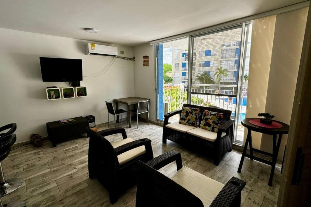 Posezení v ubytování PA Lindo Apartamnto con Aire A