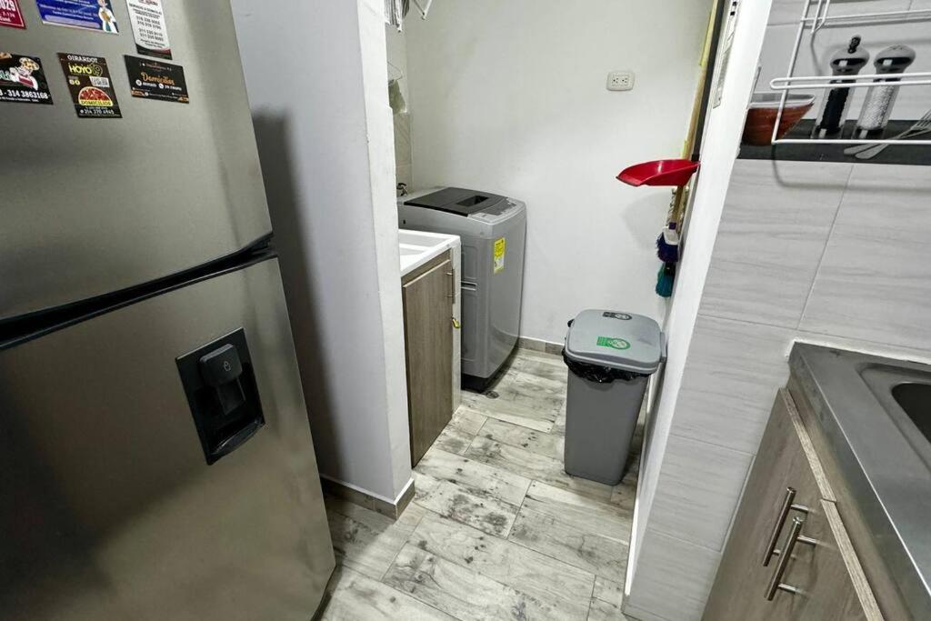 Kuchyň nebo kuchyňský kout v ubytování PA Lindo Apartamnto con Aire A