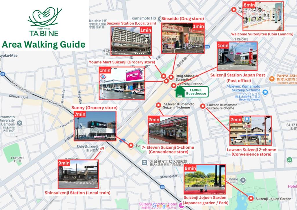 Fotografie z fotogalerie ubytování TABINE 1min walk to JR Station Prime Location v destinaci Kumamoto