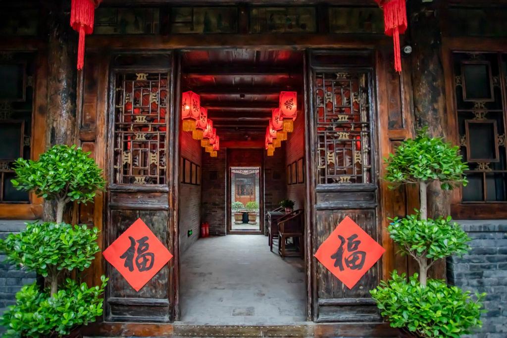 Exteriér nebo vchod ubytování Pingyao Grand Theater Guild Hall East Garden