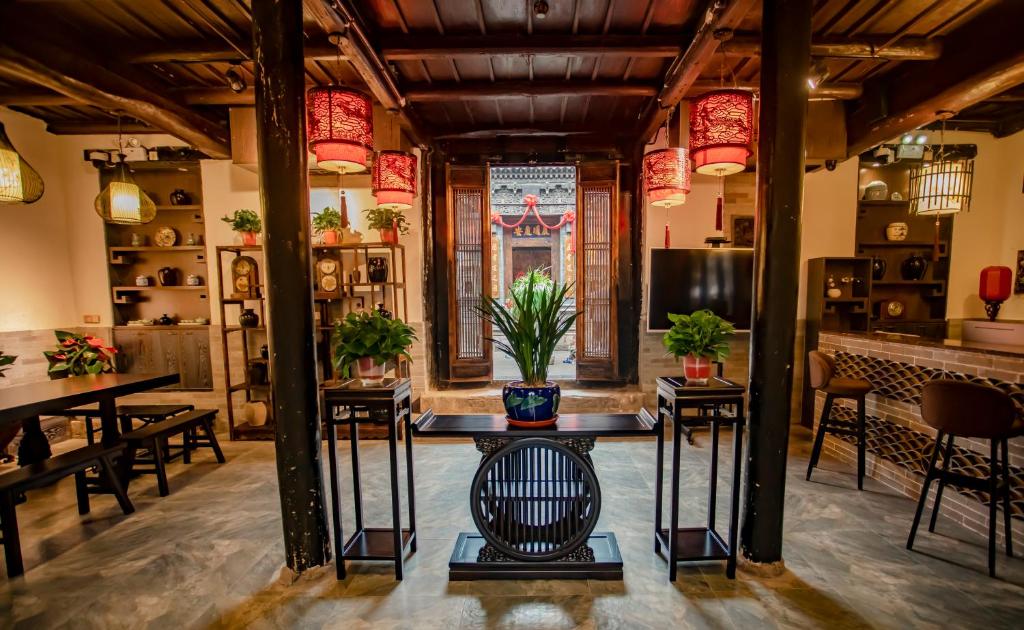 Posezení v ubytování Pingyao Grand Theater Guild Hall East Garden
