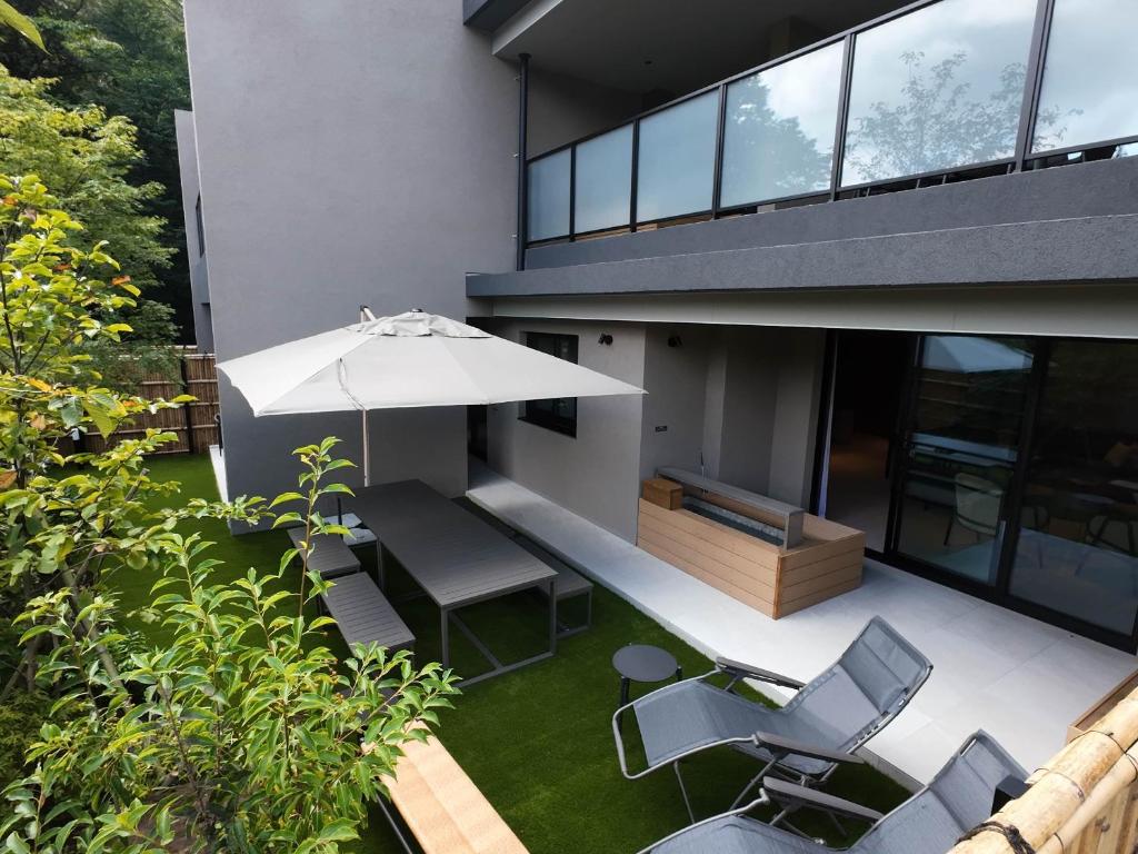Zahrada ubytování Rakuten STAY TERRACE Hakone Kowakudani