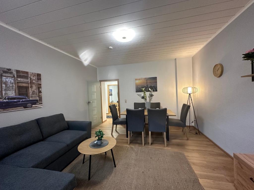 Posezení v ubytování Ferienwohnung Zeitz Appartment Moritzburg