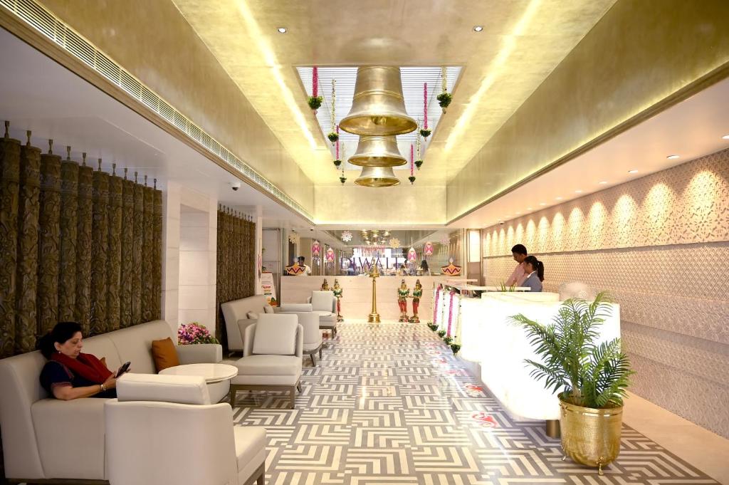 Posezení v ubytování MARIGOLD-Newly Renovated Hotel
