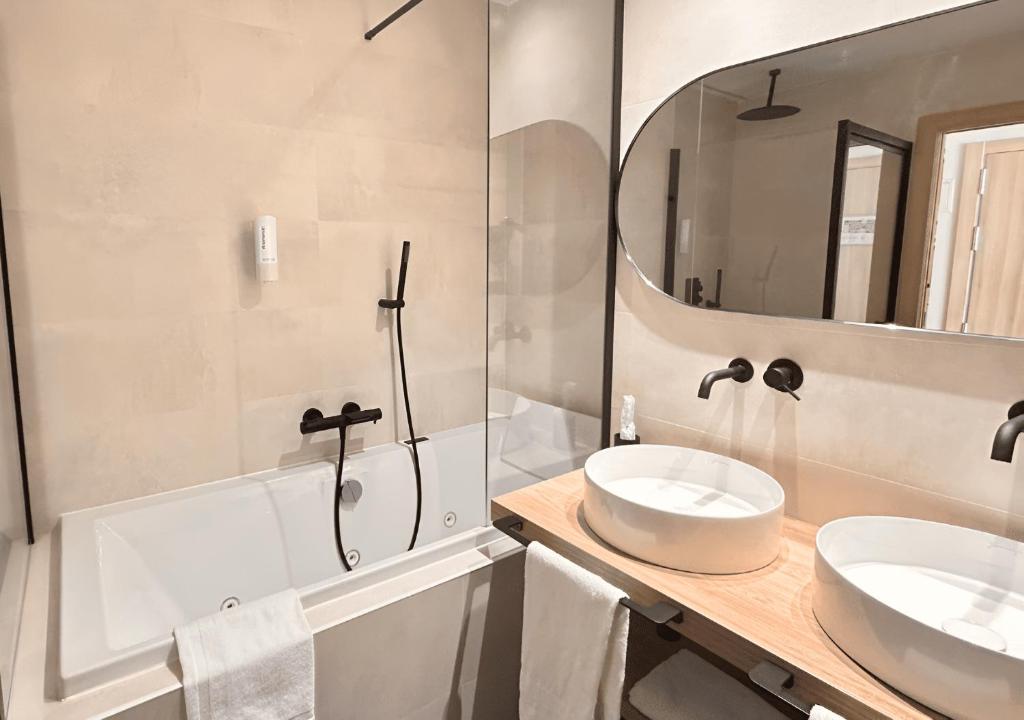 Koupelna v ubytování Hotel Real