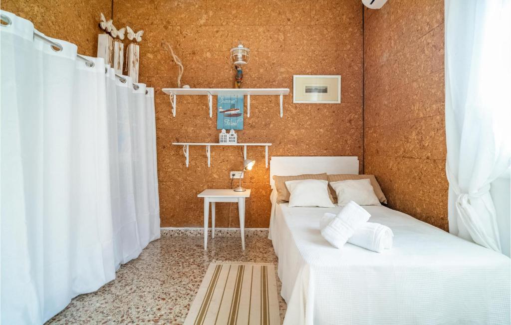 Posteľ alebo postele v izbe v ubytovaní Casa Miraflores El Palo Málaga