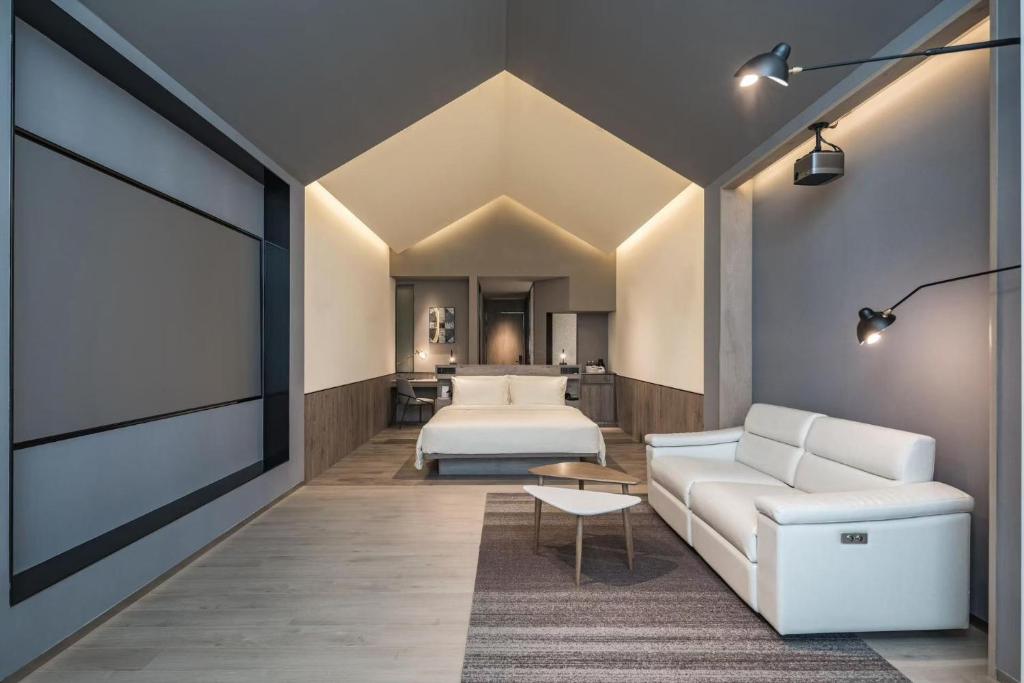 Posezení v ubytování Atour S Hotel Shanghai Hongqiao Center Aegean