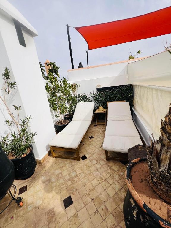 Posezení v ubytování Riad Rêve d'Or