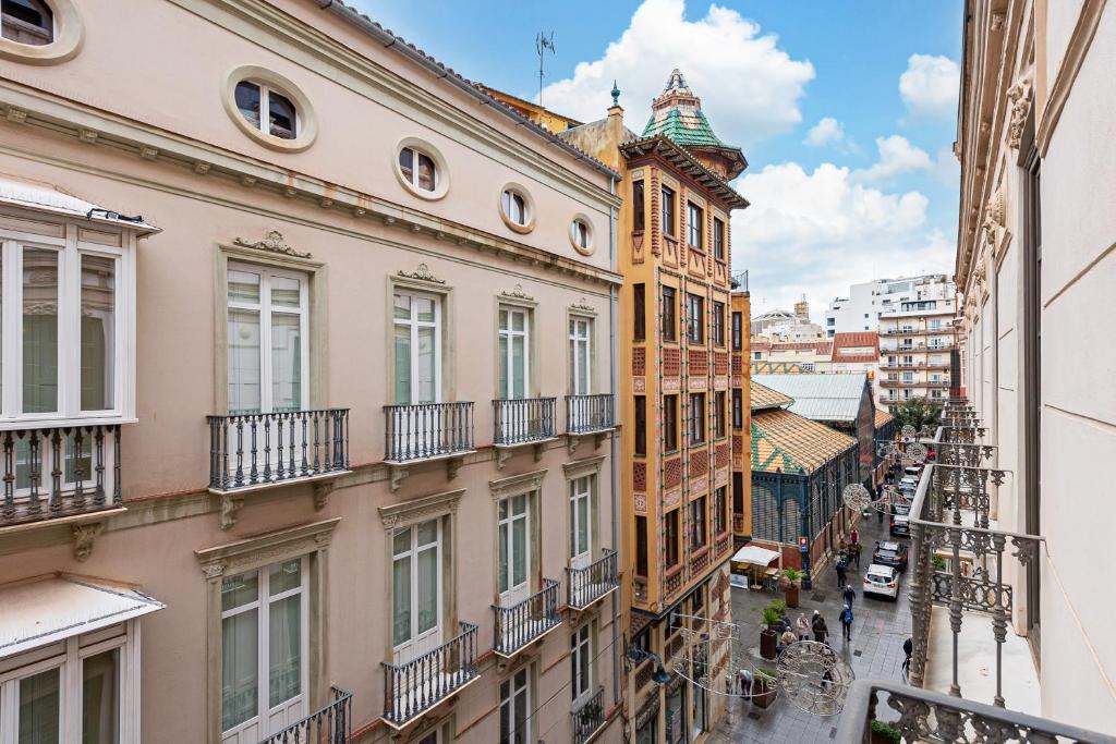 Widok na miasto Malaga z tego apartamentu