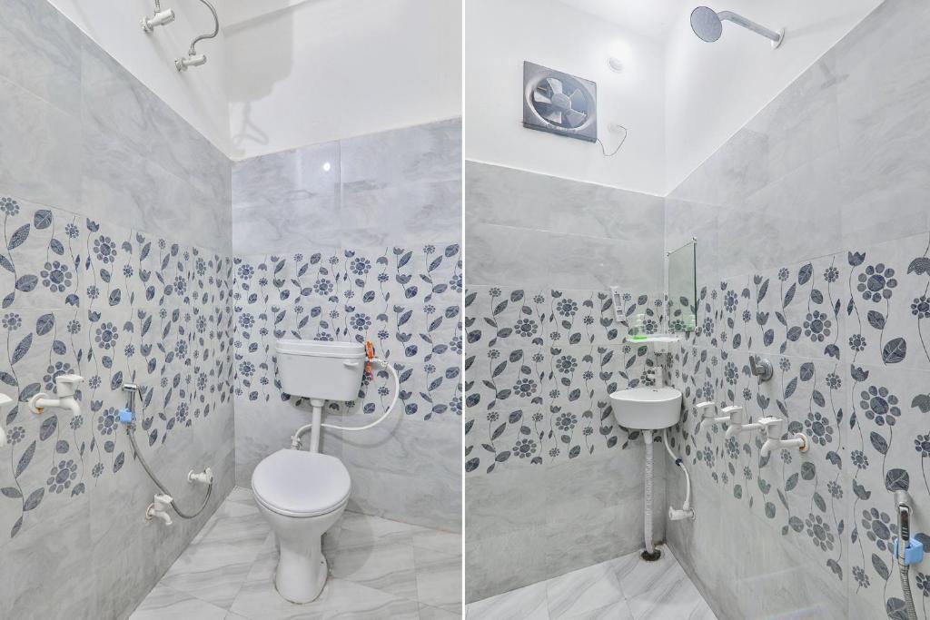 Koupelna v ubytování FabHotel RK Palace