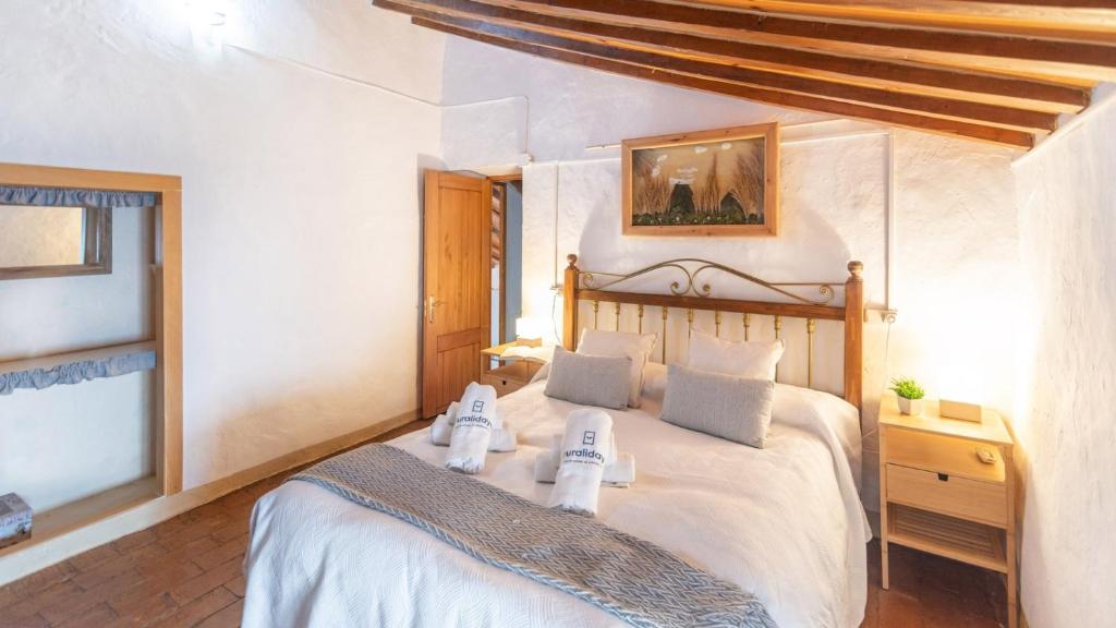 Posteľ alebo postele v izbe v ubytovaní Casa La Palmera Villanueva de la Concepcion by Ruralidays